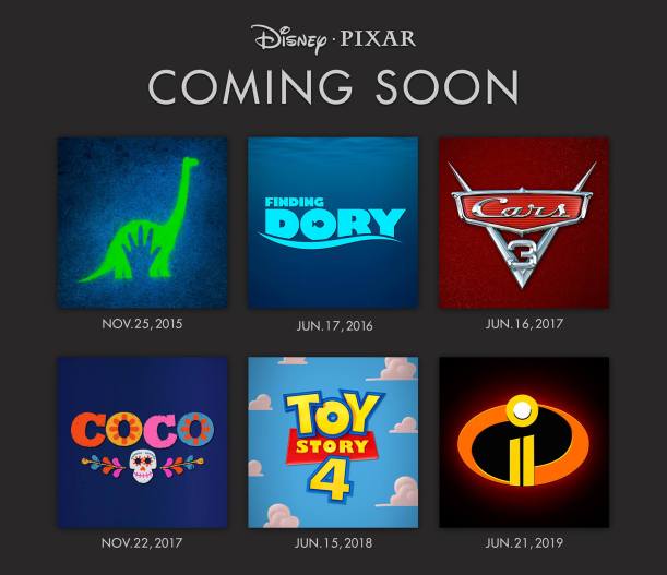 Disney Pixar Release Schedule